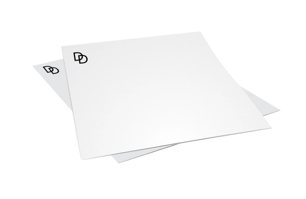 Briefpapier mit Veredelung